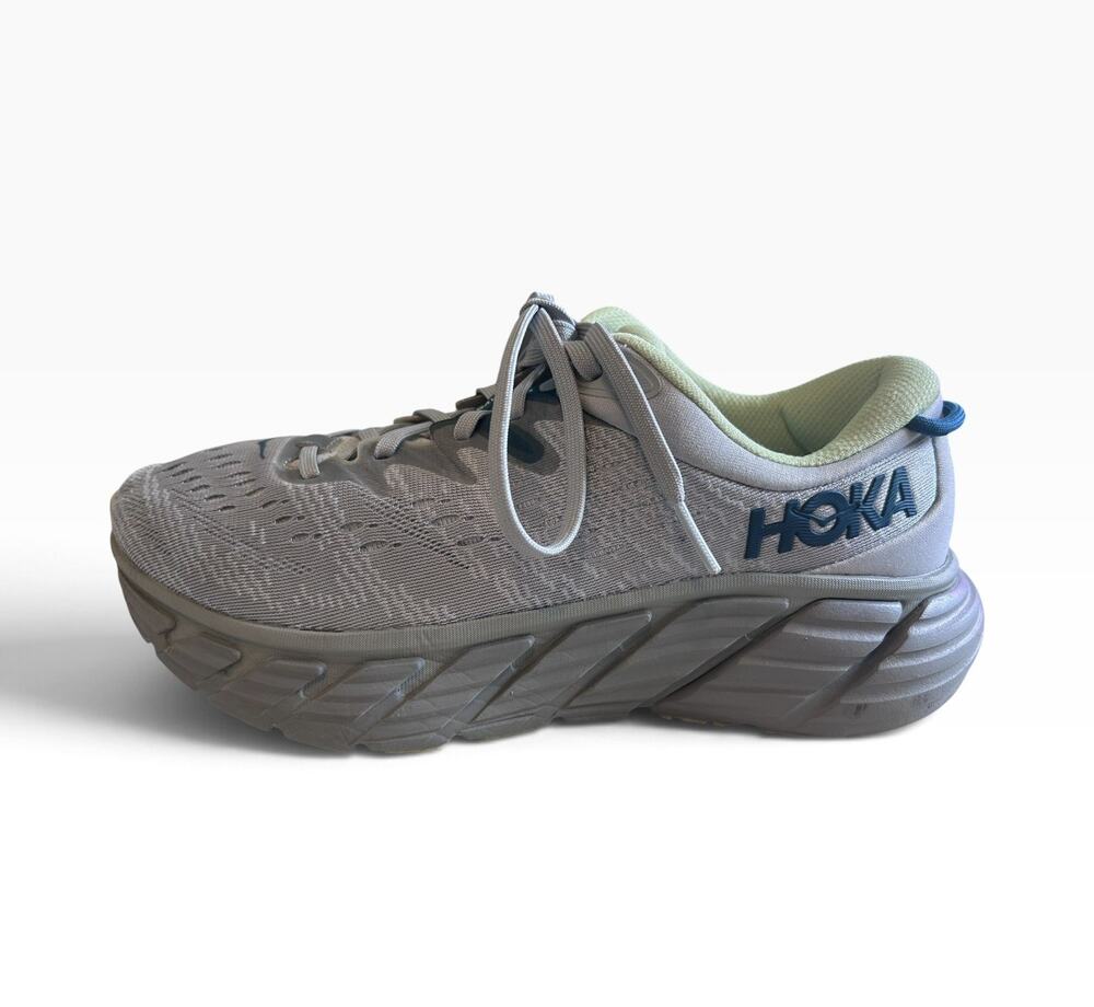 Hoka One One Gaviota 4 Shoes Men Size 8.5 D Grey Running Sneakers 1123198 HMBT